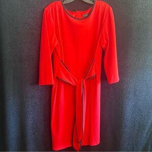 Red long sleeve dress sz.XL